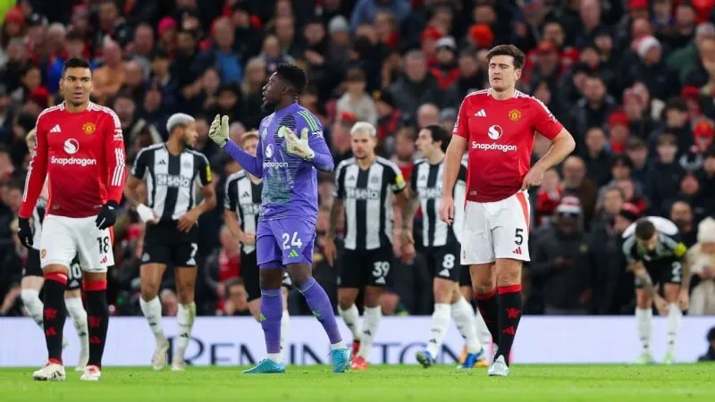 Thứ hạng của Man Utd gặp Newcastle